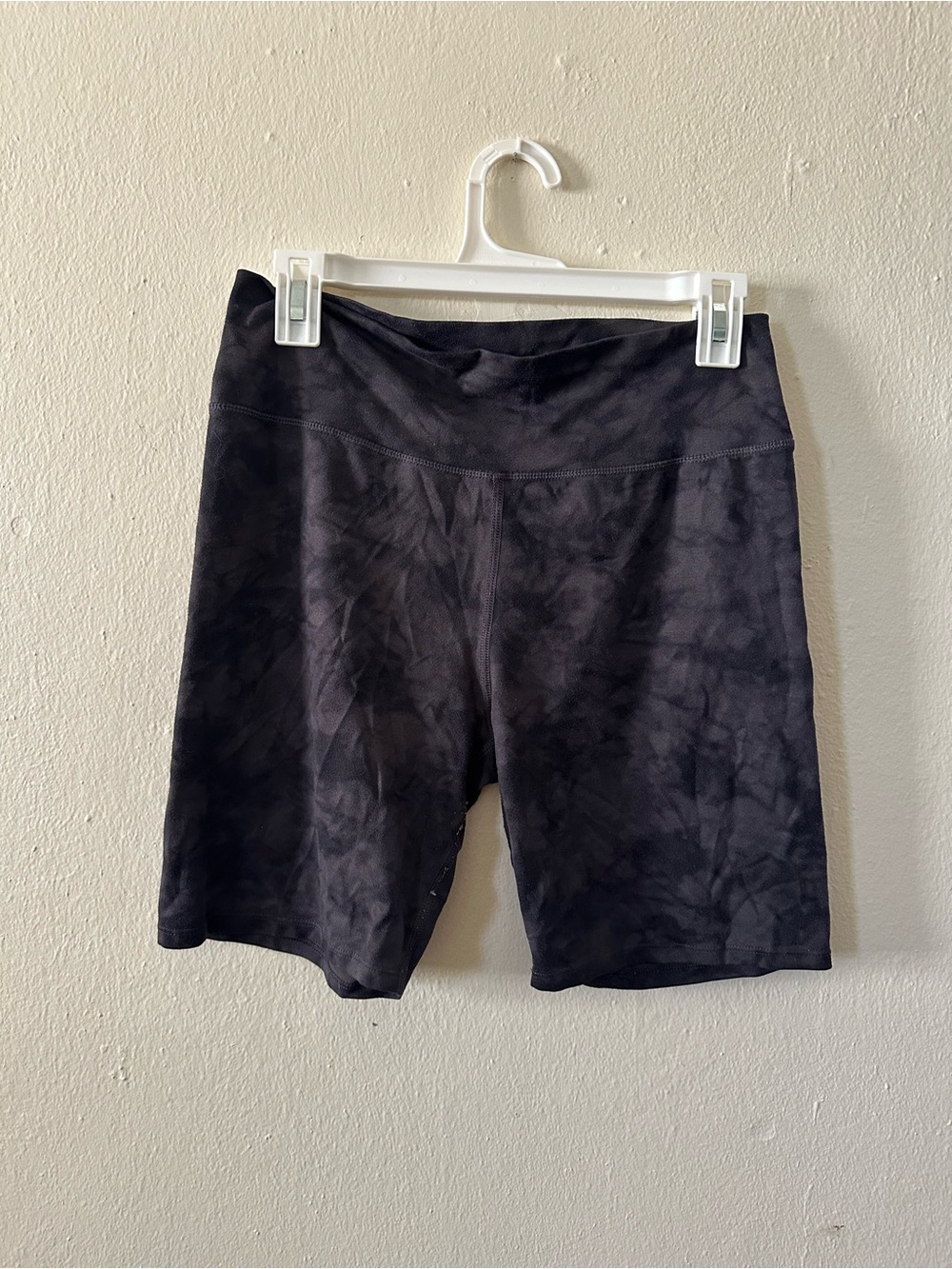 32 Degrees Black Tie-Dye Bike Shorts